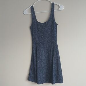 H&M Navy Mini Dress with White Dots